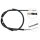 Parking brake cable 1.559 mm disc brake A.B.S. for MITSUBISHI PAJERO