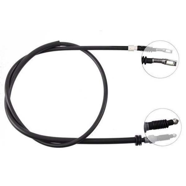 Parking brake cable 1,680 mm disc brake A.B.S. for e.g. AUDI 100
