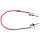 Parking brake cable 1.323 mm disc brake A.B.S. for e.g. RENAULT CLIO