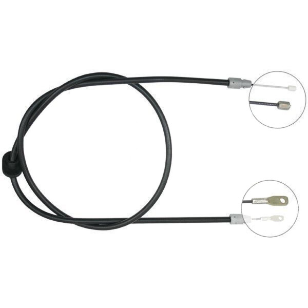 Parking brake cable 1,780 mm disc brake A.B.S. for MB M-CLASS