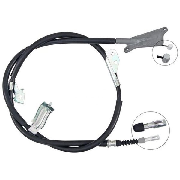 Parking brake cable 1,625 mm disc brake A.B.S. for NISSAN ALMERA and others