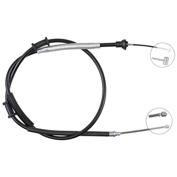 Parking brake cable 1,659 mm drum brake A.B.S. for FIAT PUNTO and others
