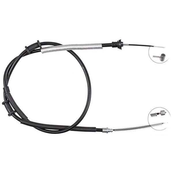 Parking brake cable 1,689 mm drum brake A.B.S. for FIAT PUNTO EVO and others
