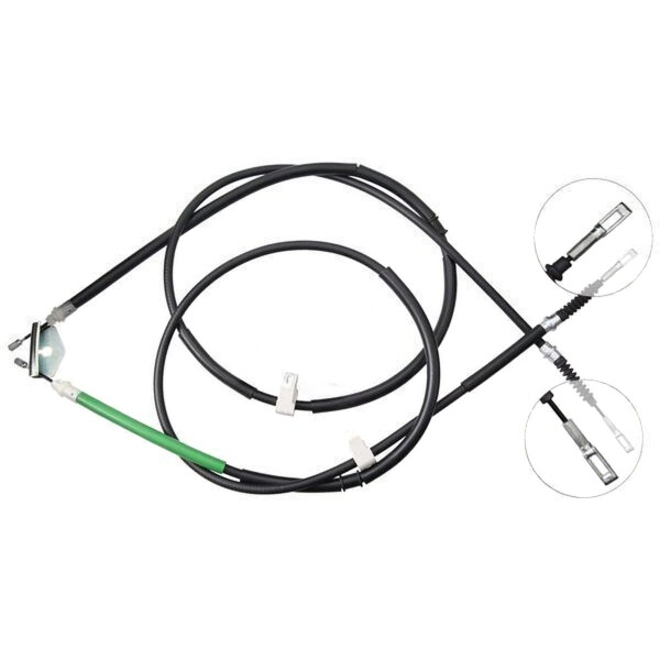 Parking brake cable 1,600 mm disc brake A.B.S. for FORD FIESTA