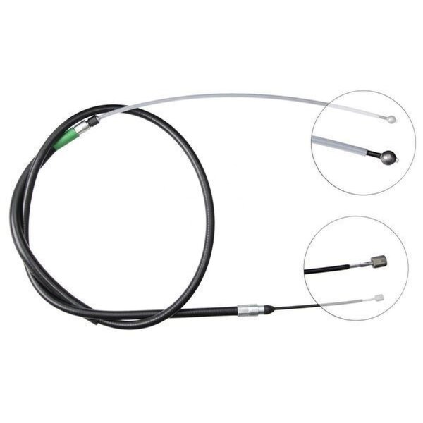 Parking brake cable 1,673 mm disc brake A.B.S. for BMW 5 Series and others