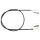 Clutch actuation cable 743 mm A.B.S. for CITROËN C15 and others