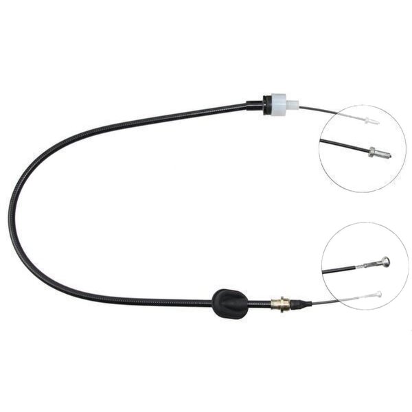 Clutch actuation cable 1,137 mm A.B.S. for FORD TRANSIT and others