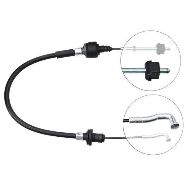 Clutch actuation cable 727 mm A.B.S. for OPEL CORSA and others