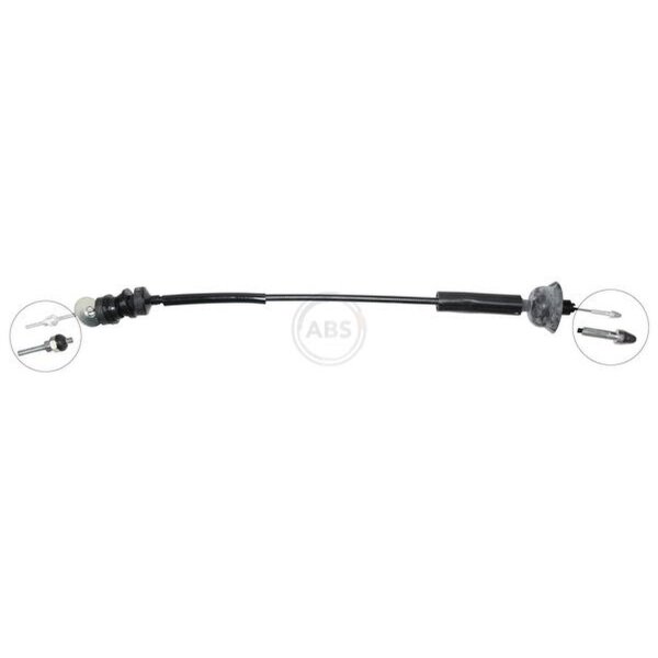 Clutch actuation cable 735 mm A.B.S. for PEUGEOT 405 and others