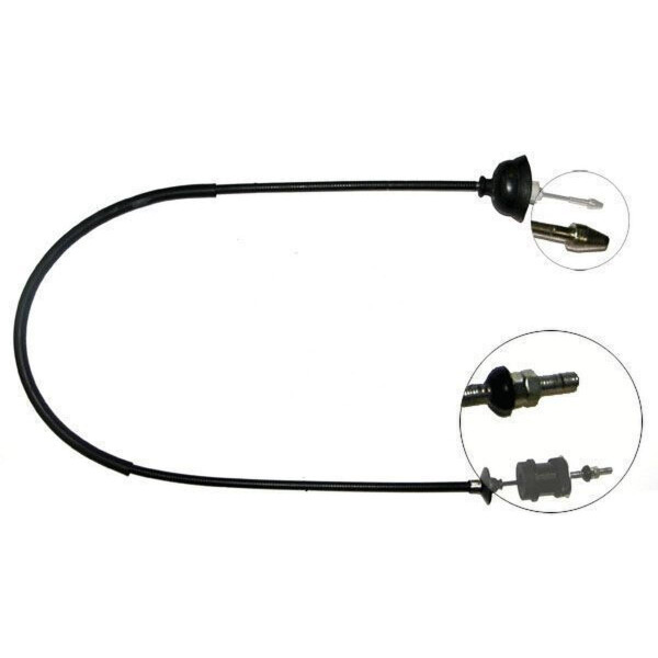 Clutch actuation cable 1,320 mm A.B.S. for PEUGEOT 405 and others