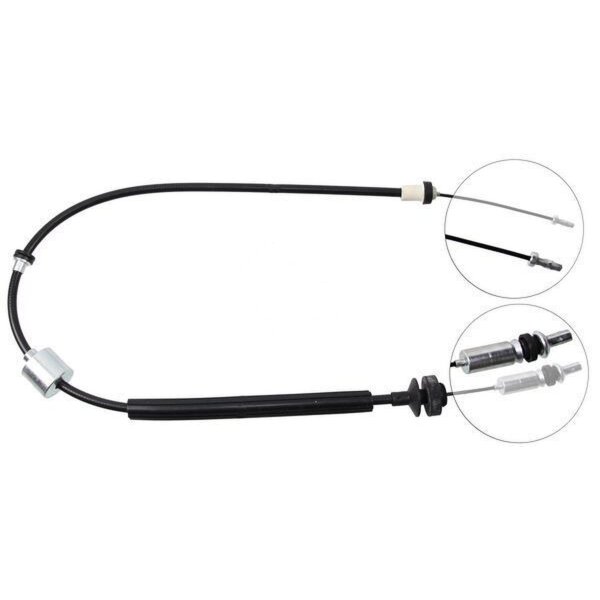 Clutch actuation cable 1,138 mm A.B.S. for RENAULT 21 and others