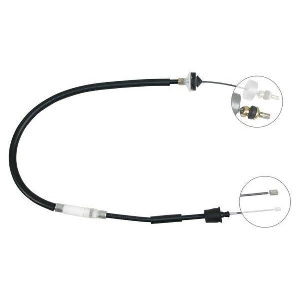 Clutch actuation cable 1,240 mm A.B.S. for RENAULT LAGUNA and others