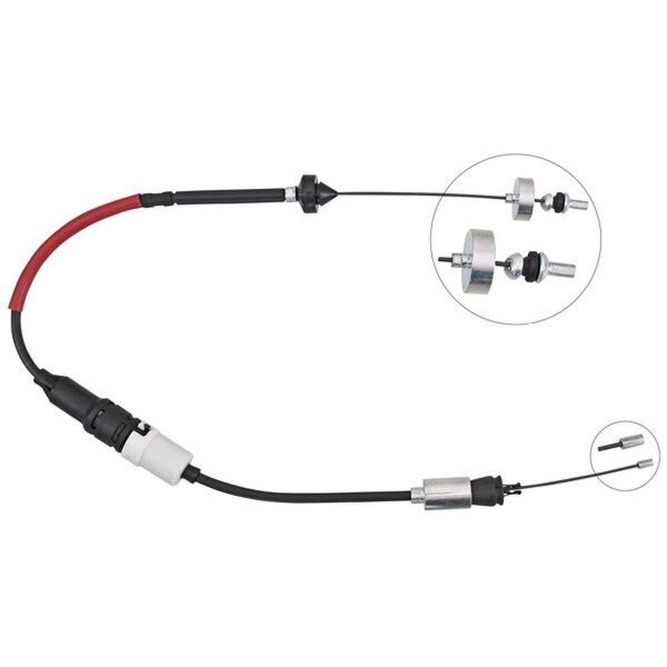 Clutch actuation cable 1,240 mm A.B.S. suitable for RENAULT LAGUNA