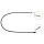 Clutch actuation cable 1.366 mm A.B.S. suitable for RENAULT TRAFIC