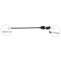 Clutch actuation cable 657 mm A.B.S. for CITROËN ZX...