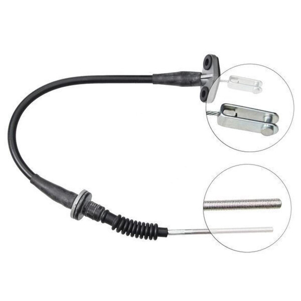 Clutch actuation cable pendulum 627 mm A.B.S. for OPEL AGILA