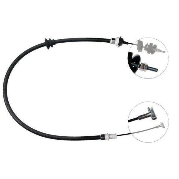 Clutch cable 987 mm A.B.S. suitable for SEAT INCA and others