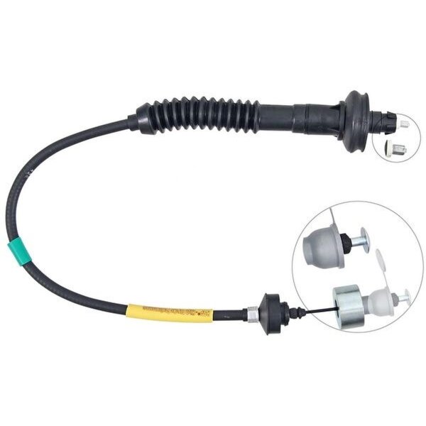 Clutch actuation cable 833 mm A.B.S. for PEUGEOT 206 and others