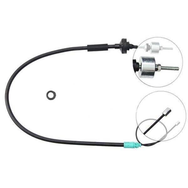 Clutch actuation cable 1,133 mm A.B.S. for DACIA LOGAN and others