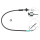 Clutch actuation cable 1,133 mm A.B.S. for DACIA LOGAN and others
