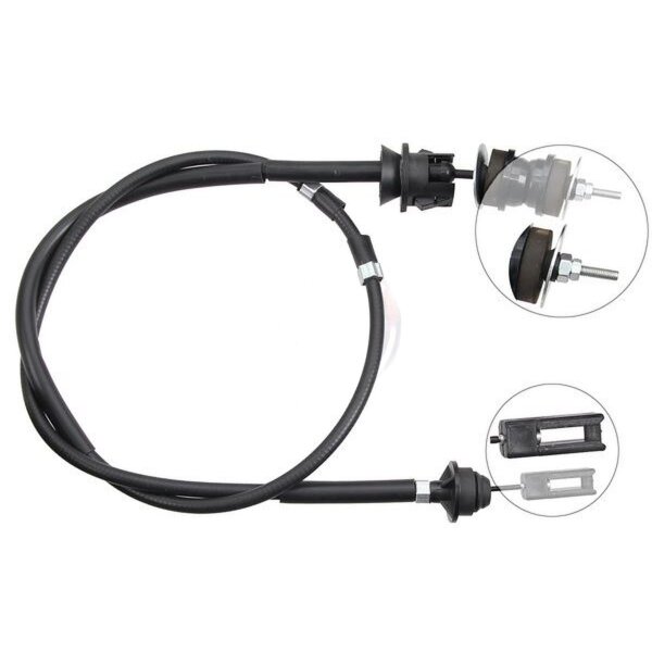 Clutch actuation cable 1.551 mm A.B.S. for CITROËN ZX and others