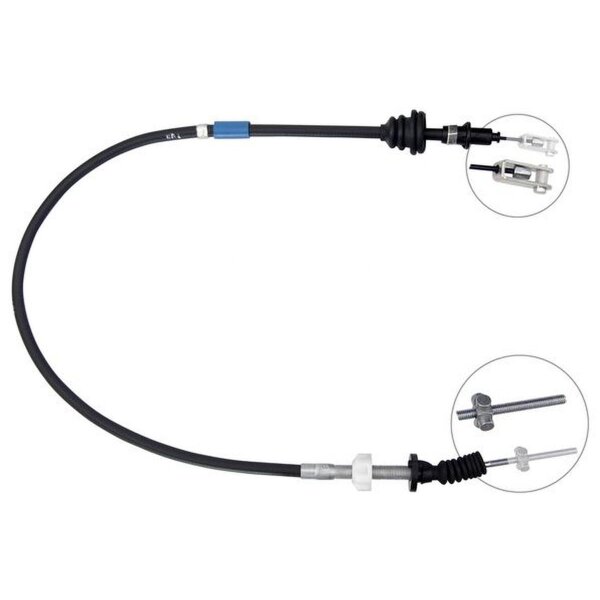 Clutch actuation cable 997 mm A.B.S. for CITROËN C1 and others