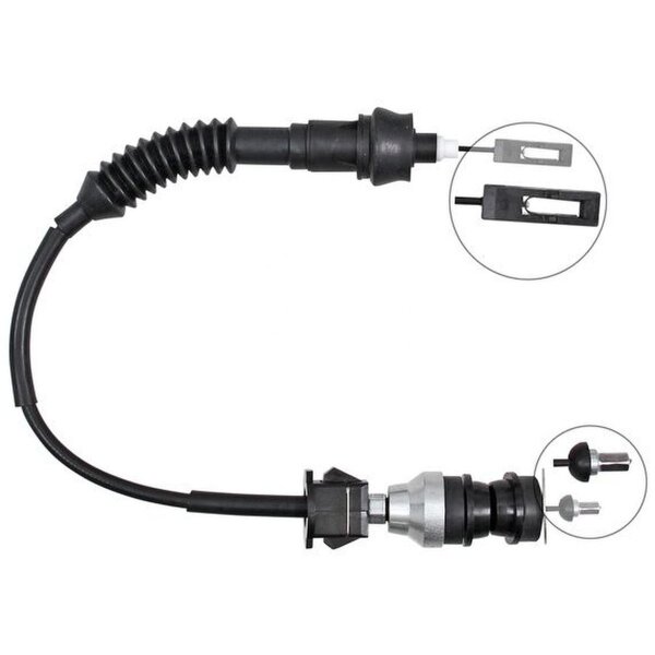 Clutch actuation cable 717 mm A.B.S. for CITROËN XSARA and others