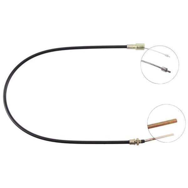 Cable pull overrun brake 1,220 mm Pin attachment Ø 18 mm A.B.S.