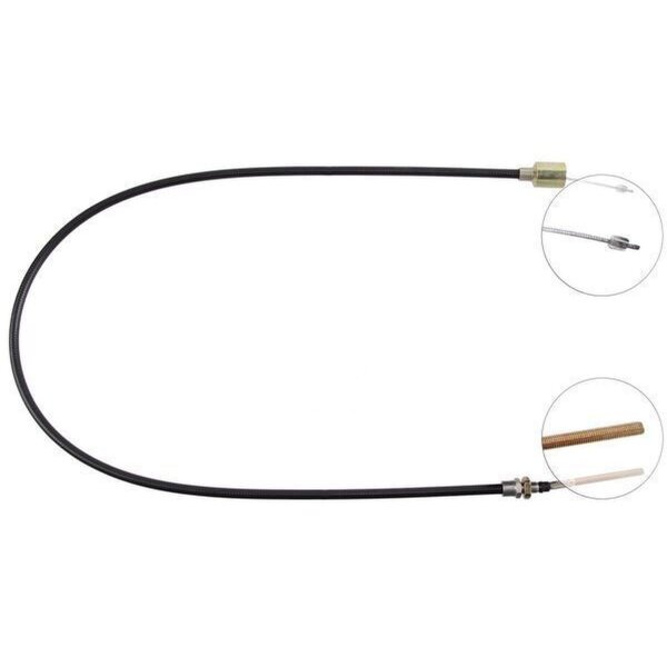 Cable pull overrun brake 1,380 mm Pin attachment Ø 23 mm A.B.S.