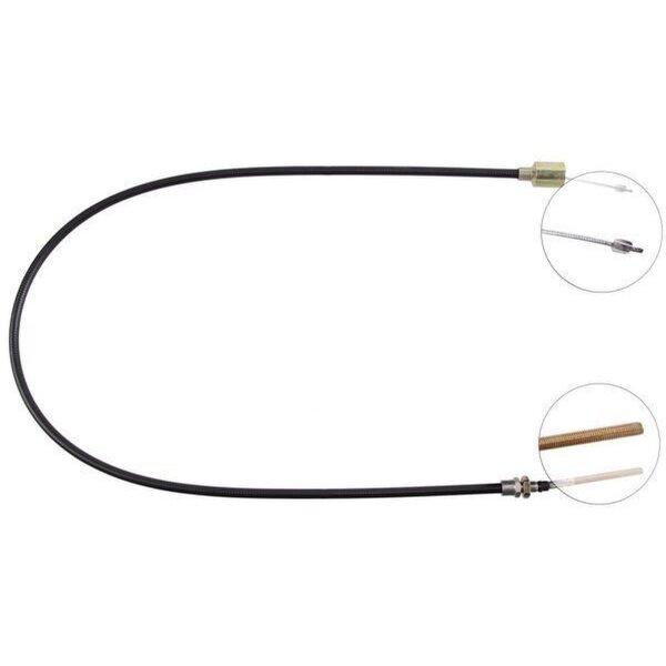 Cable pull overrun brake 1,430 mm Pin attachment Ø 18 mm A.B.S.