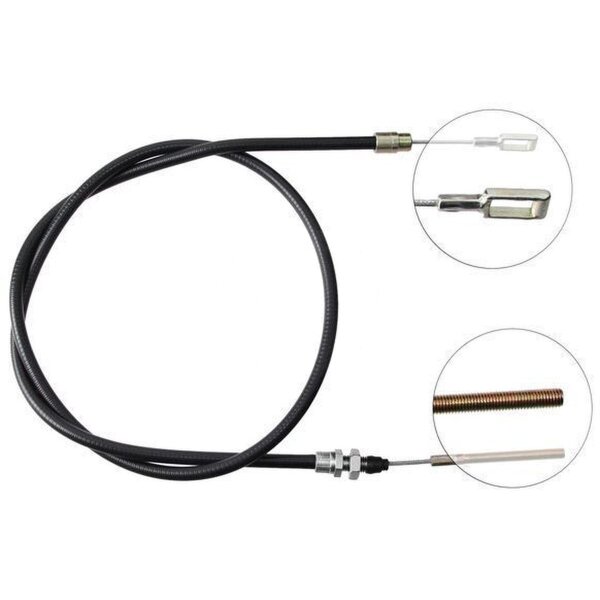 Cable pull overrun brake 1,590 mm Hook attachment Ø 14 mm A.B.S.