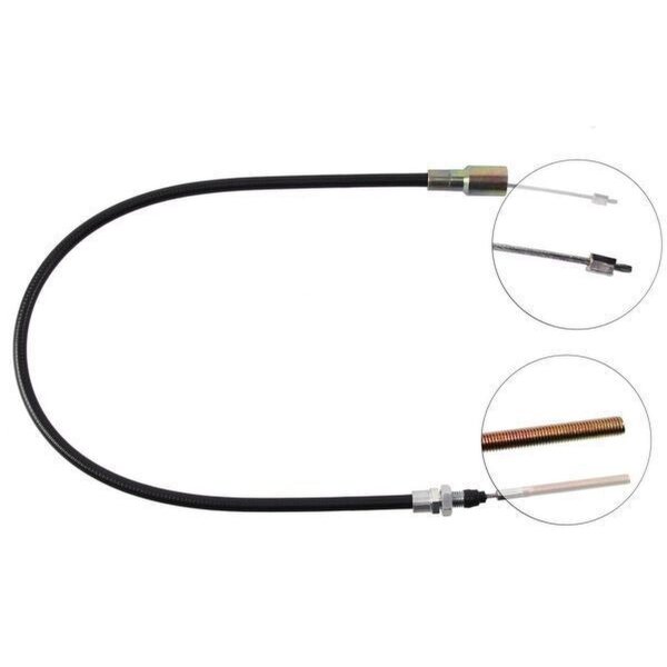 Cable pull overrun brake 970 mm Pin attachment Ø 18 mm A.B.S.
