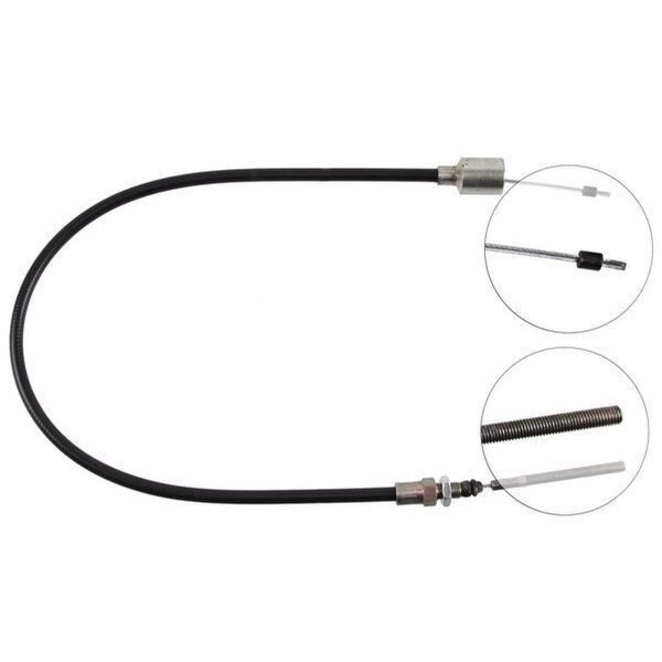 Cable pull overrun brake 980 mm Pin attachment Ø 23 mm A.B.S.