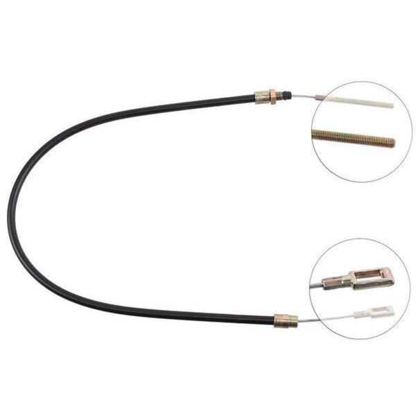 Cable pull overrun brake 1,040 mm Hook attachment Ø 14 mm A.B.S.