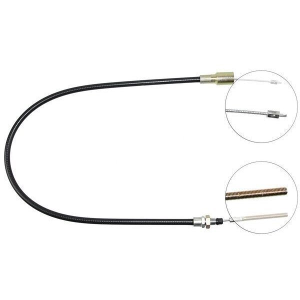 Cable pull overrun brake 1,020 mm Pin attachment Ø 18 mm A.B.S.