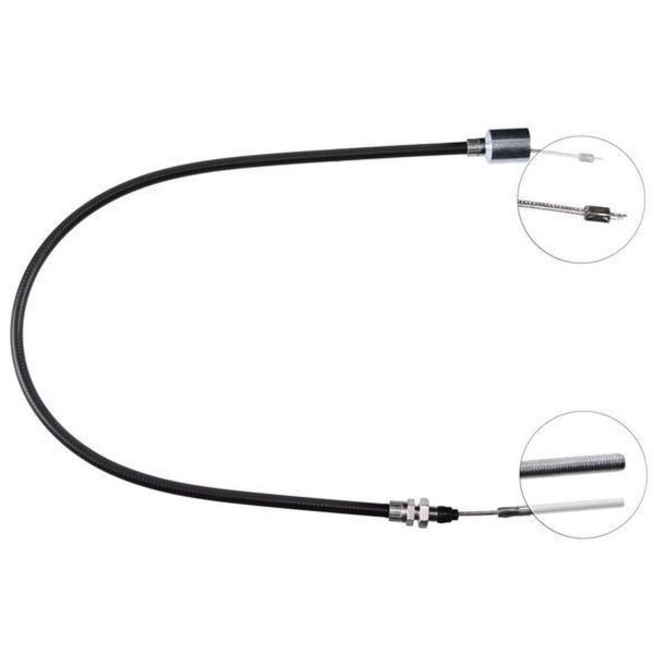 Cable pull overrun brake 1,030 mm Pin attachment Ø 23 mm A.B.S.