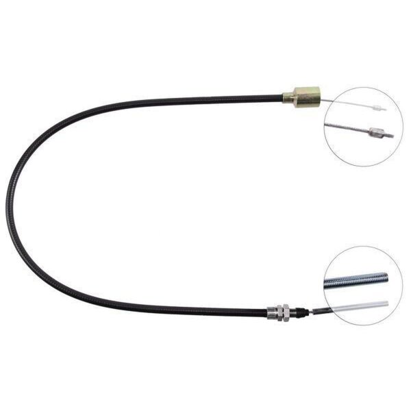 Cable pull overrun brake 1,080 mm Pin attachment Ø 23 mm A.B.S.