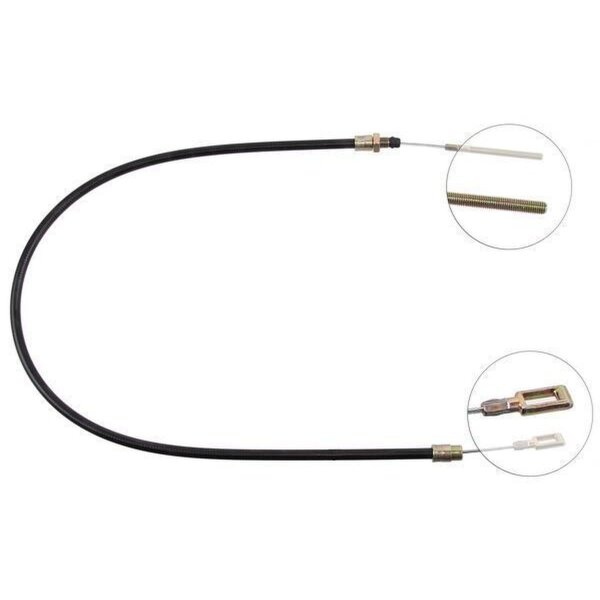 Cable pull overrun brake 1,190 mm Hook attachment Ø 14 mm A.B.S.