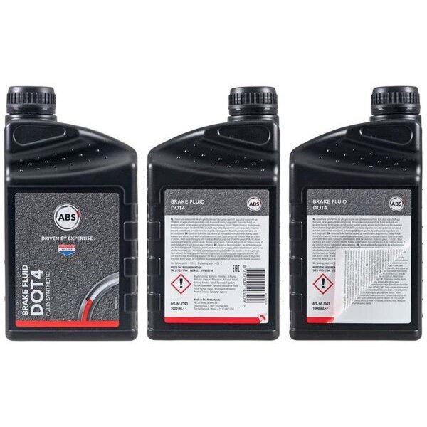 Brake fluid for reliable lubrication protection 1 litre DOT 4 A.B.S.