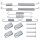 Accessory set brake shoes Ø 203 mm A.B.S. suitable for KIA RIO and others
