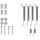 Accessory set brake shoes Ø 228 mm A.B.S. suitable for RENAULT 25 and others