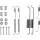 Accessory set brake shoes Ø 254 mm A.B.S. suitable for PEUGEOT J5 and others