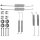 Accessory set brake shoes Ø 254 mm A.B.S. suitable for OPEL CAMPO and others