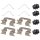 Accessory set disc brake pad A.B.S. suitable for e.g. KIA CARENS