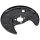 Brake disc splash plate made of sheet steel A.B.S. for VW GOLF and others