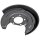 Brake disc splash plate made of sheet steel A.B.S. for AUDI A6 and others
