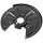 Brake disc splash guard made of sheet steel A.B.S. suitable for VW GOLF