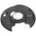 Splash plate Brake disc sheet steel Ø 356 mm A.B.S. for MB E-CLASS and others