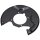 Brake disc splash guard made of sheet steel A.B.S. for TOYOTA LAND