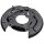 Splash plate Brake disc sheet steel Ø 370 mm A.B.S. for TOYOTA LAND